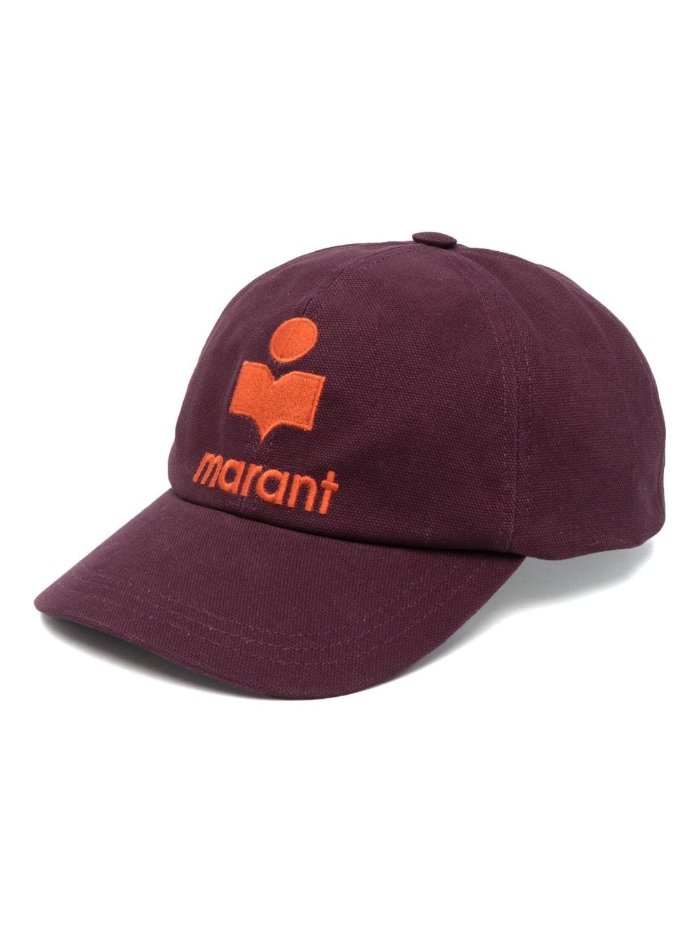 embroidered-logo cotton cap - 1