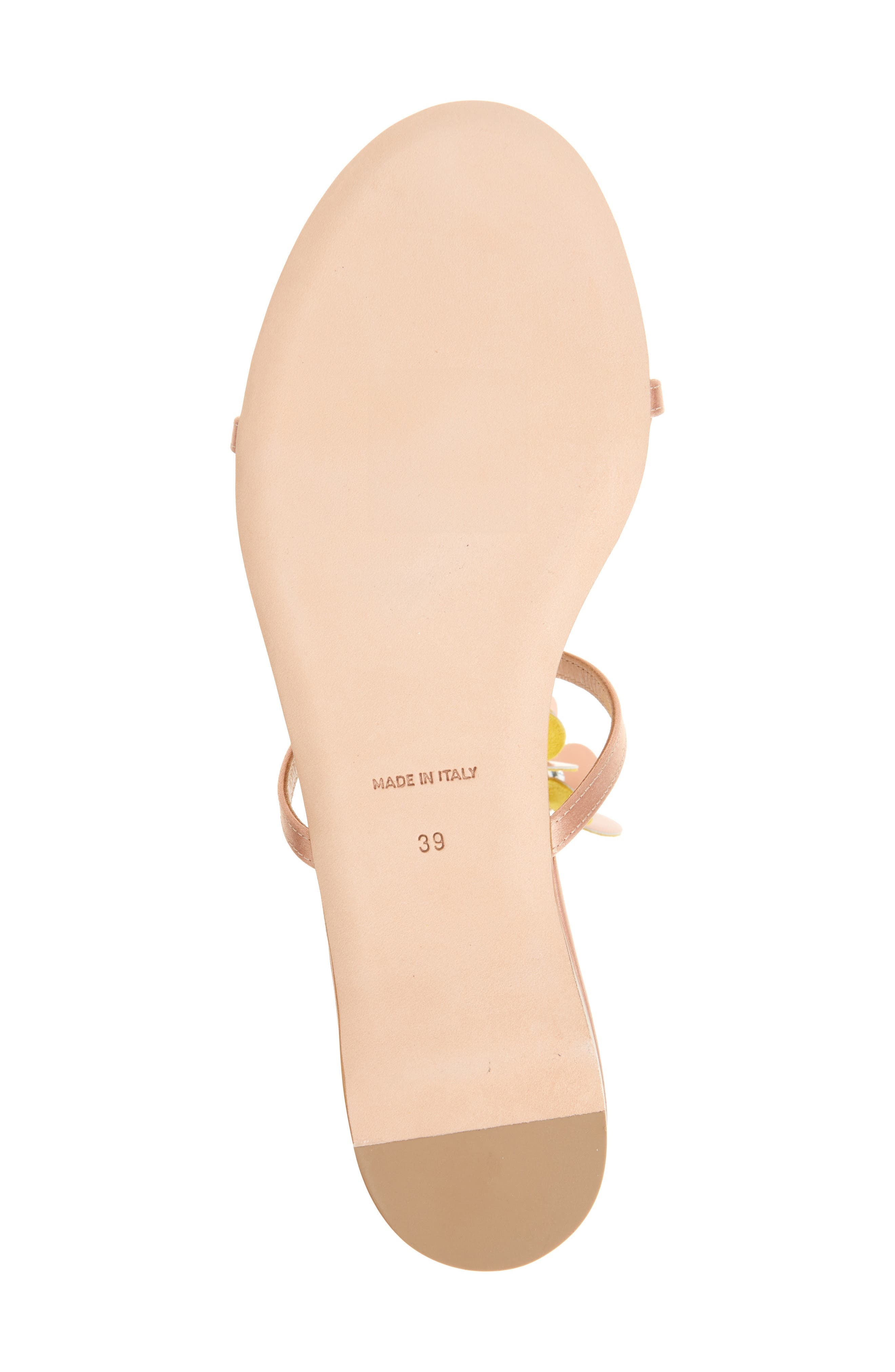 Giambattista Valli Flower Ankle Strap Sandal in Beige at Nordstrom - 6
