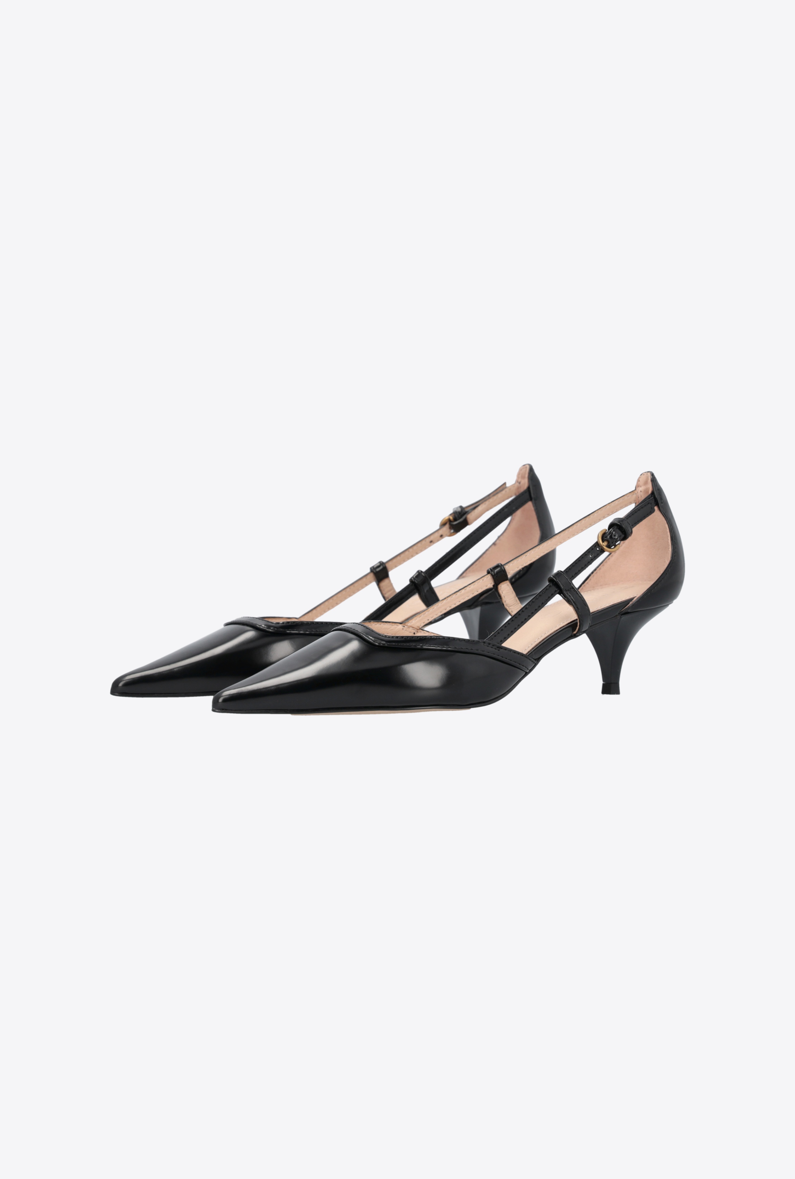 BRUSHED LEATHER PUMPS - 3