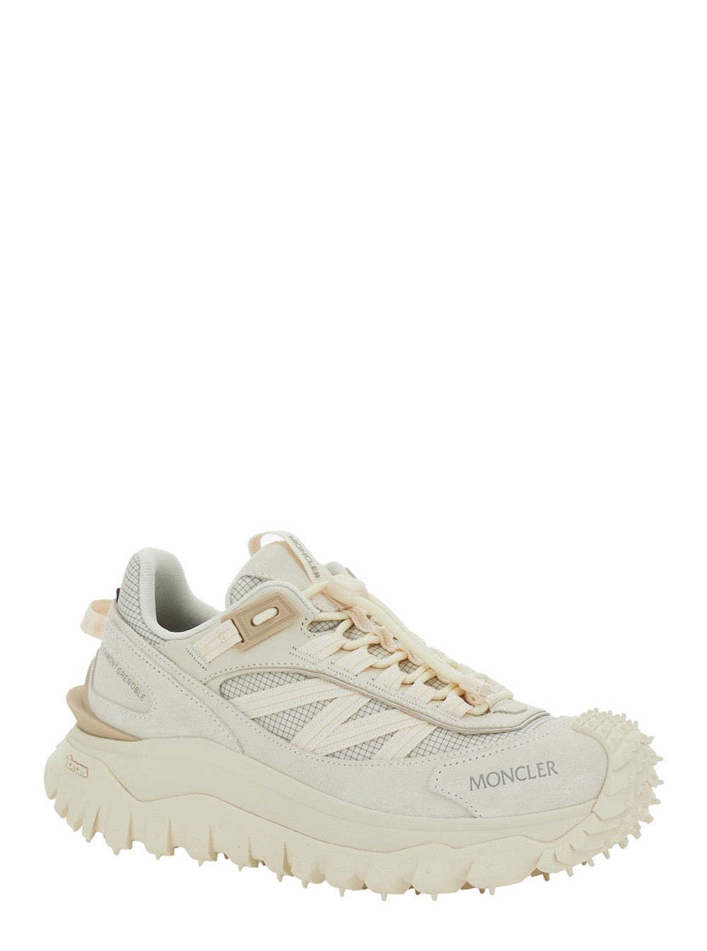 Moncler Women 'Trailgrip' White Sneakers With Logo Lettering On The Side And Logo Patch On The Tongu - 2