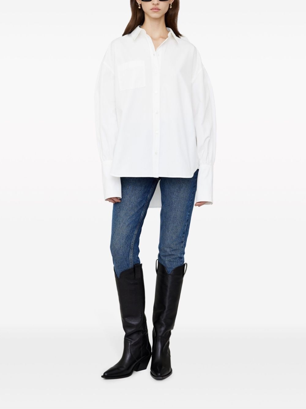 Maxine logo-embroidered cotton shirt - 2