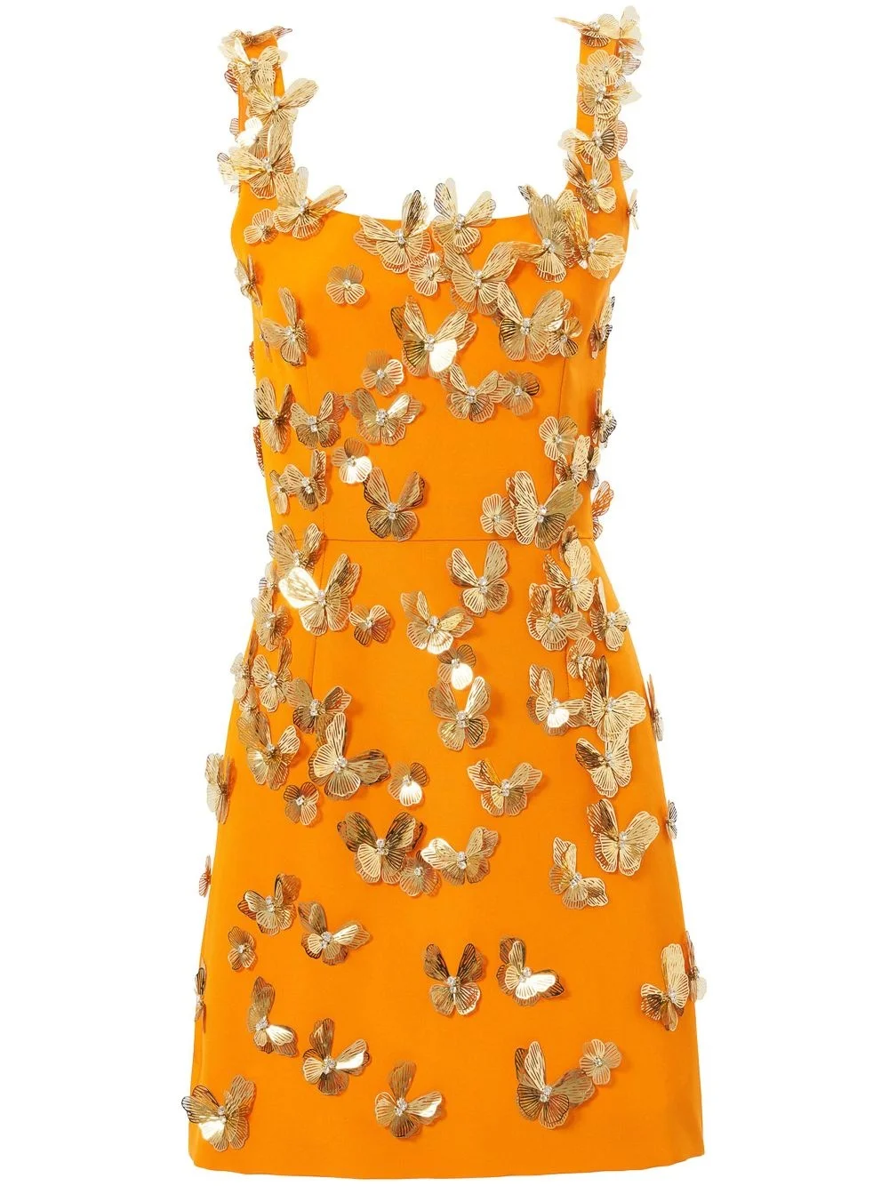 butterfly-embellished mini dress - 1