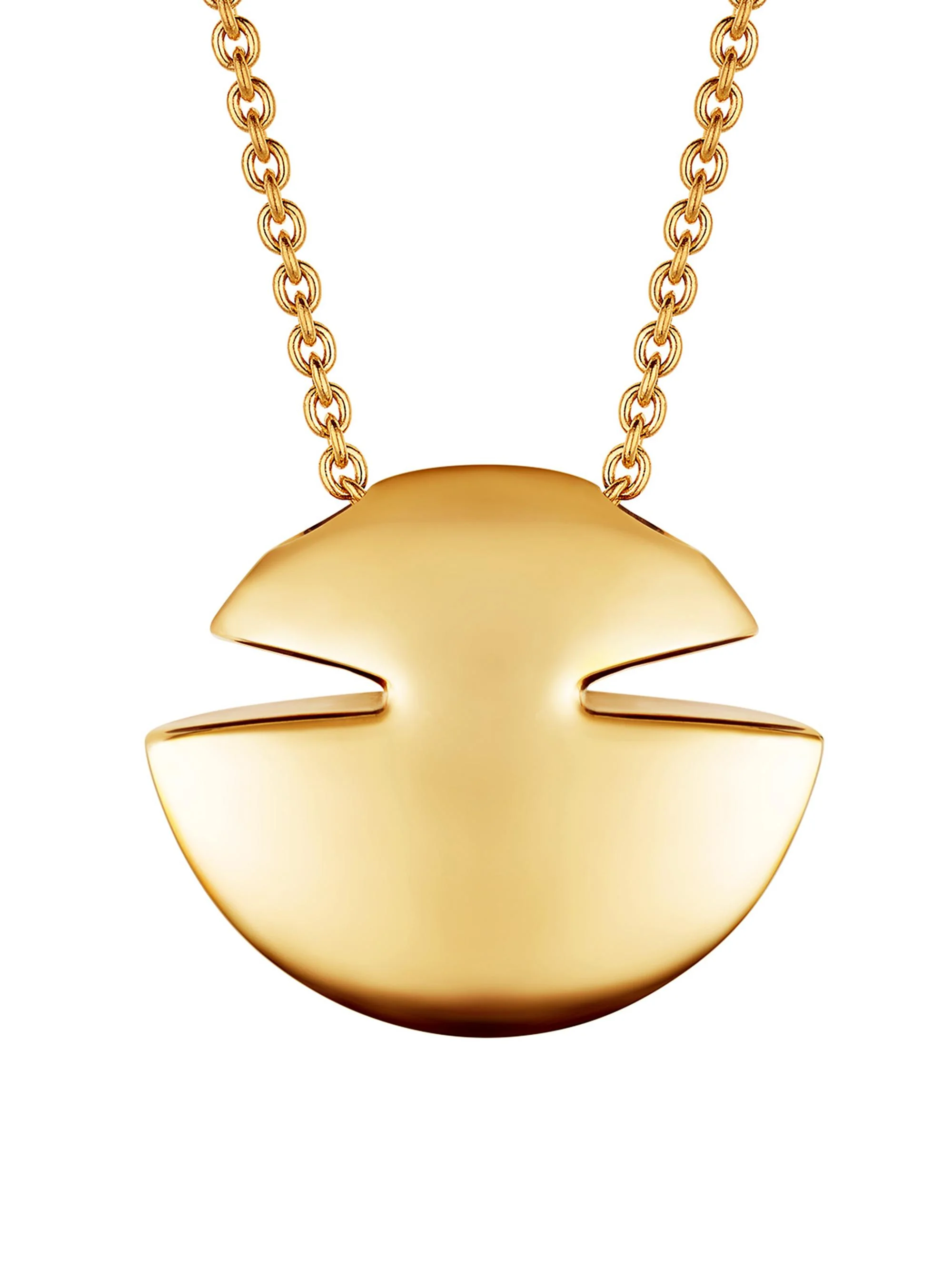 Women's Cabochon 18K Yellow Gold Pendant Necklace - Yellow Gold - 1