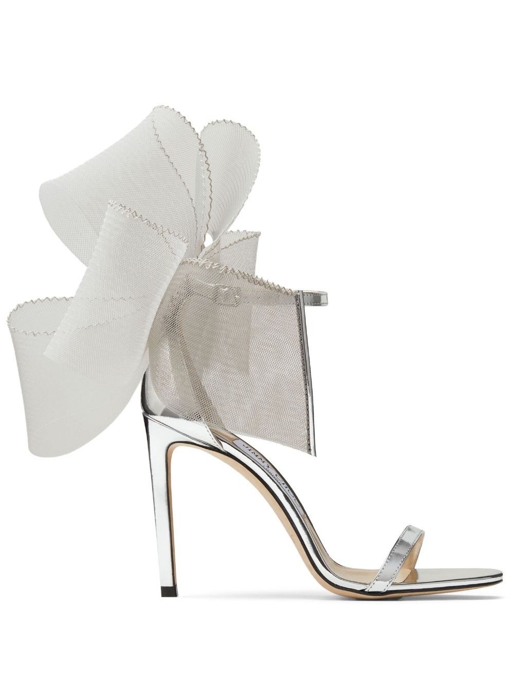 Aveline 100mm bow-detail sandals - 1