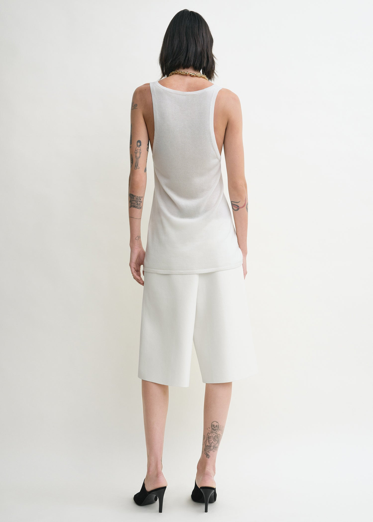 Knit shorts white - 4