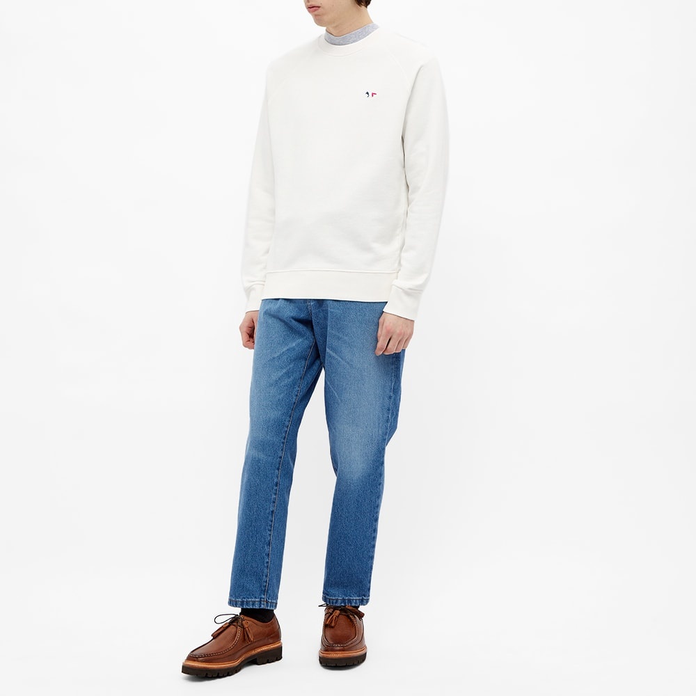 Maison Kitsuné Tricolor Fox Patch Clean Crew Sweat - 5