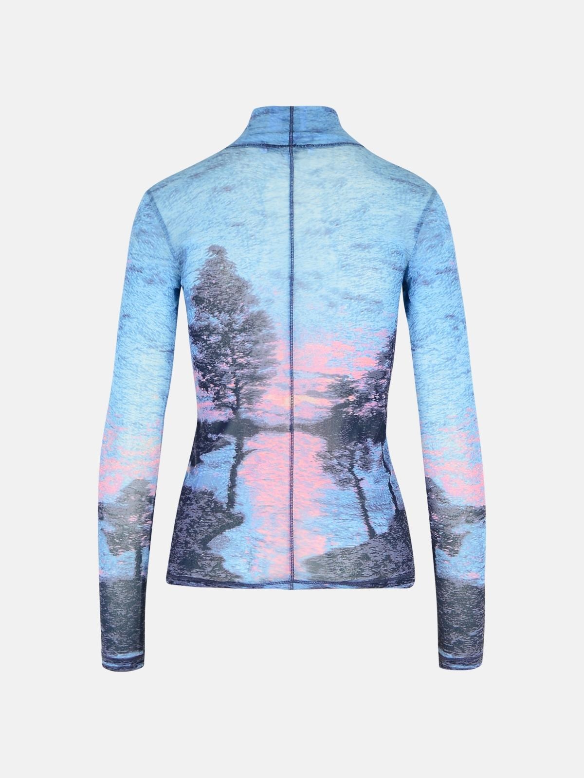 'LANDSCAPE' POLYAMIDE TURTLENECK SWEATER - 3