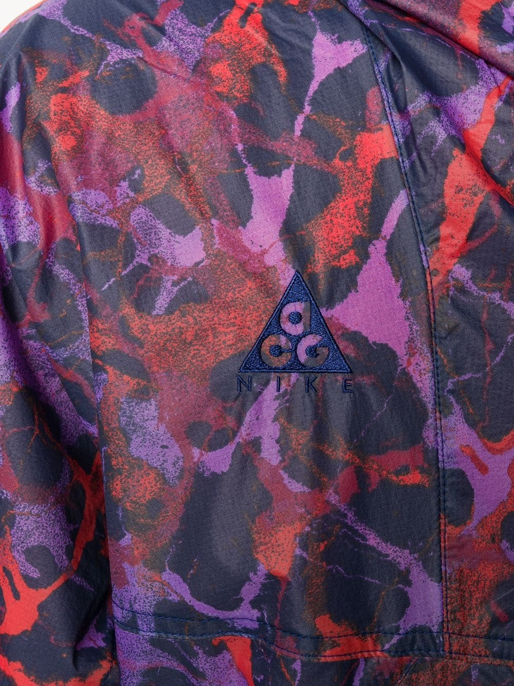 abstract-print lightweight jacket - 5