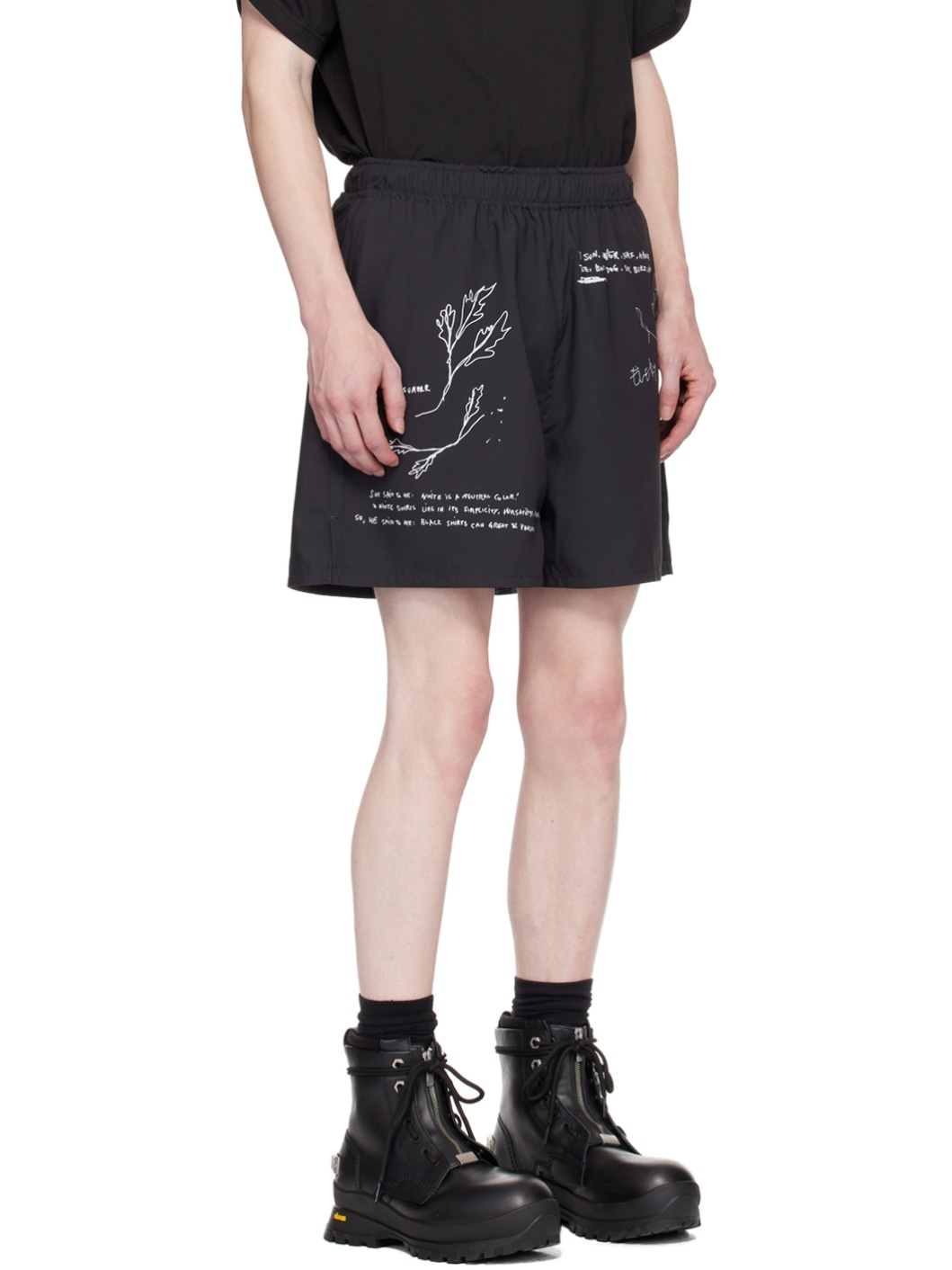 Black Lawn Shorts - 2