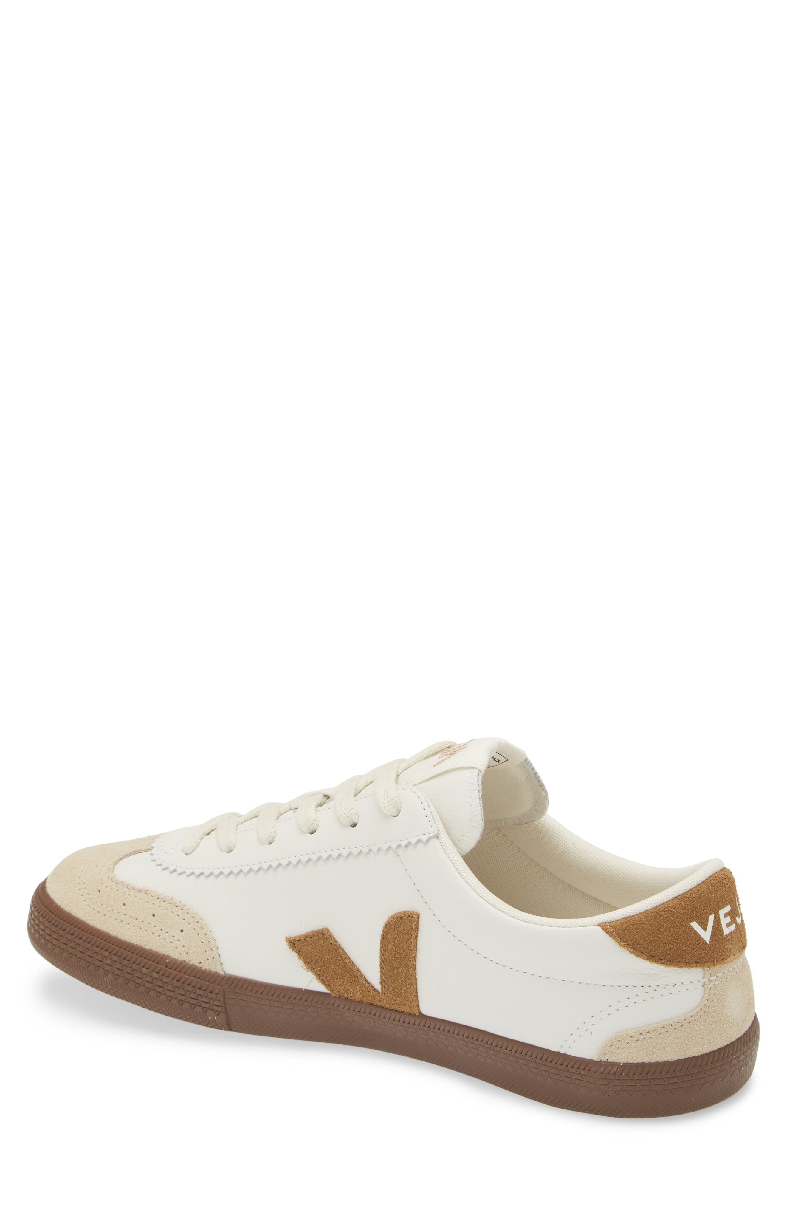 Veja Volley Leather Sneaker in White Tent Bark at Nordstrom - 2