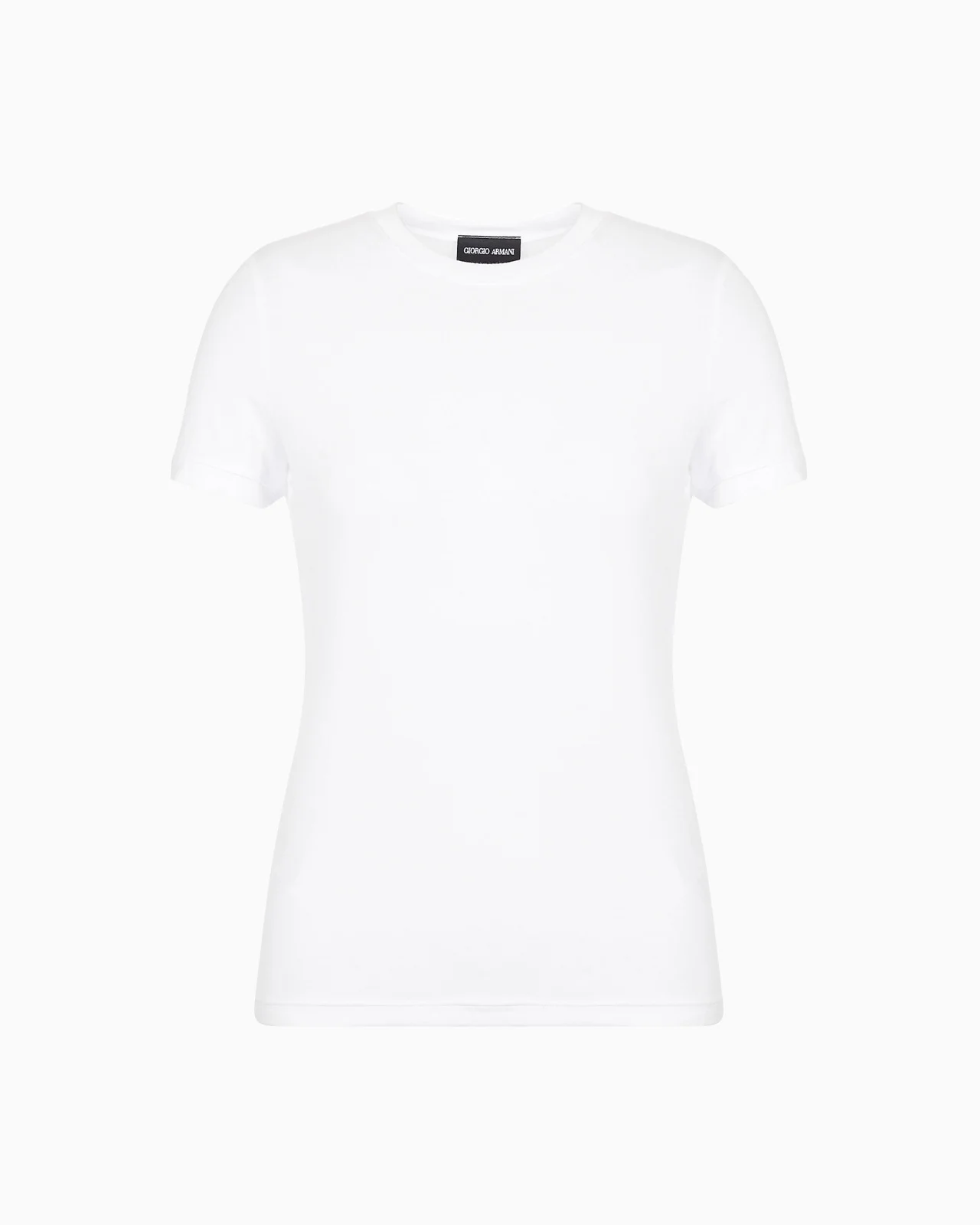 Stretch viscose jersey T-shirt - 1