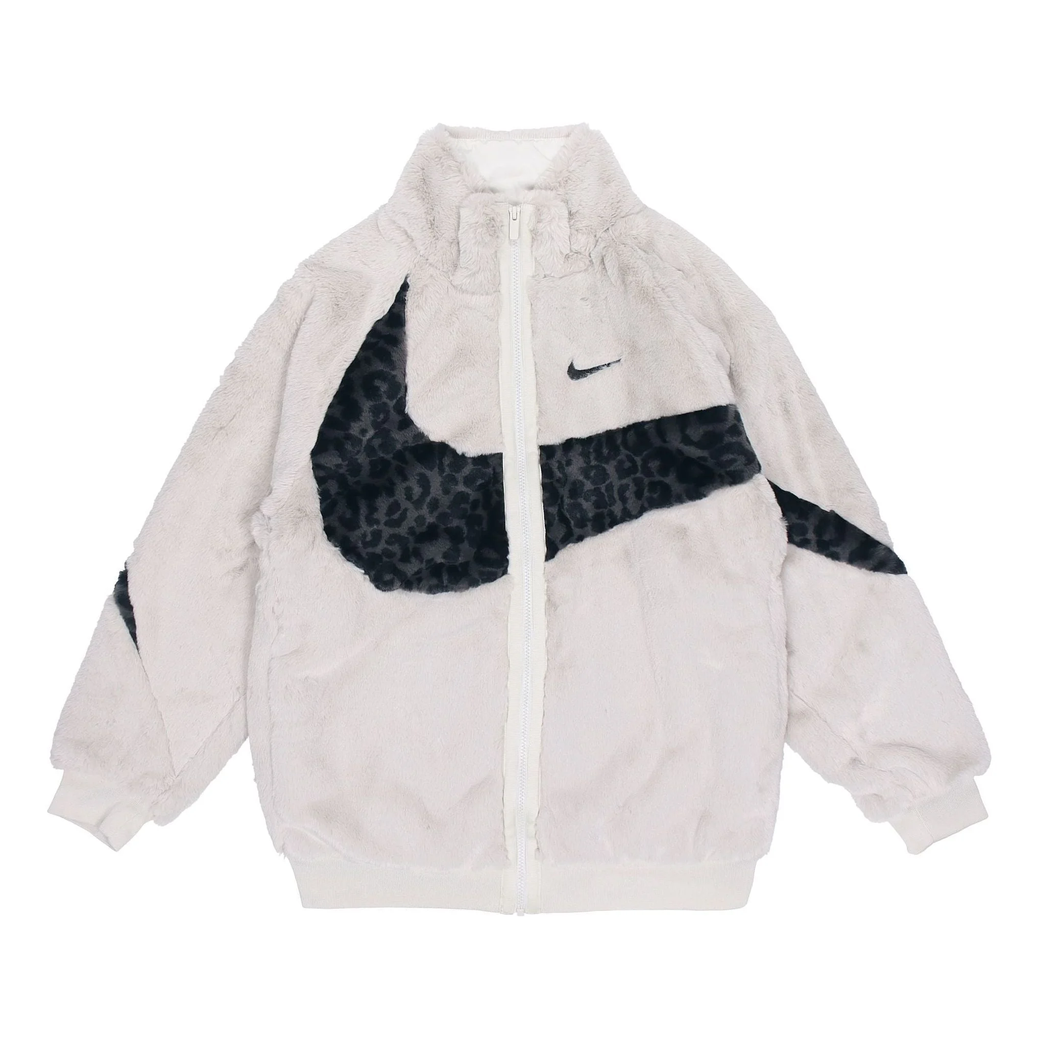 Men's Nike Sportswear Swoosh Contrasting Colors Large Logo Sports Jacket Autumn White DH6685-072 - 1