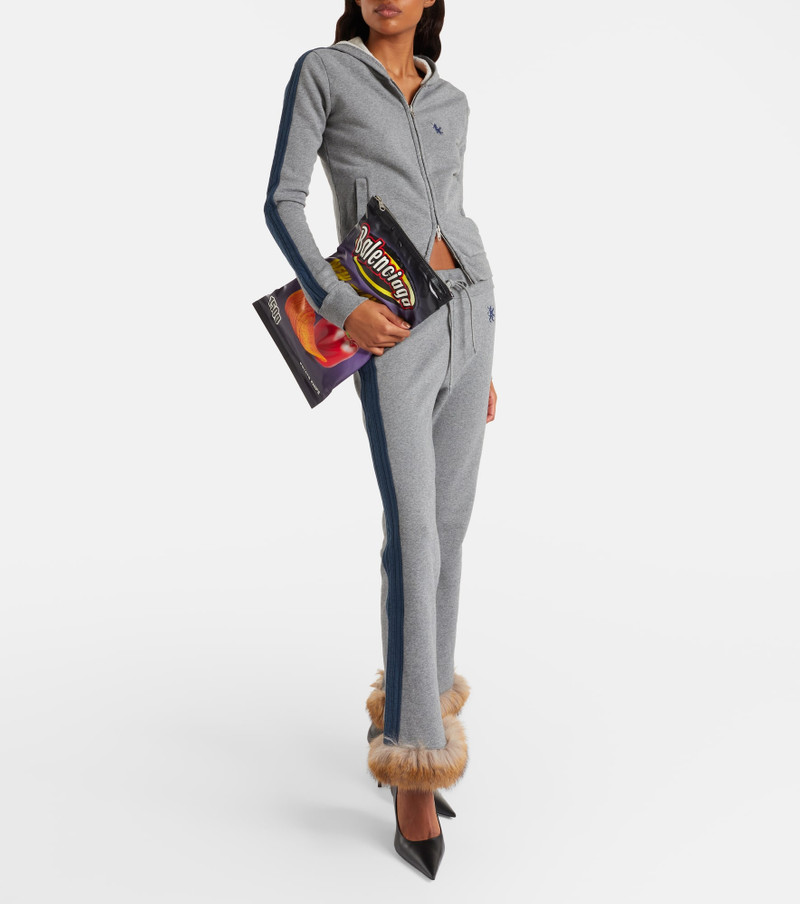 BALENCIAGA Chips leather clutch outlook