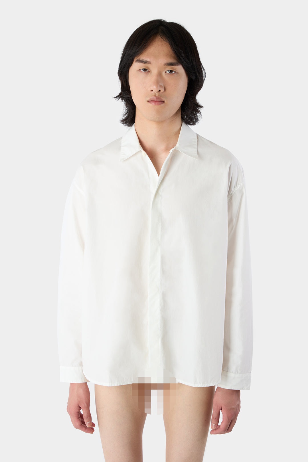 'EVERYDAY I WEAR SUNNEI' OVERSHIRT / white - 3