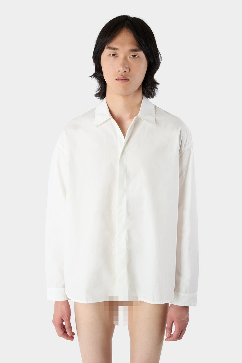 'EVERYDAY I WEAR SUNNEI' OVERSHIRT / white 3
