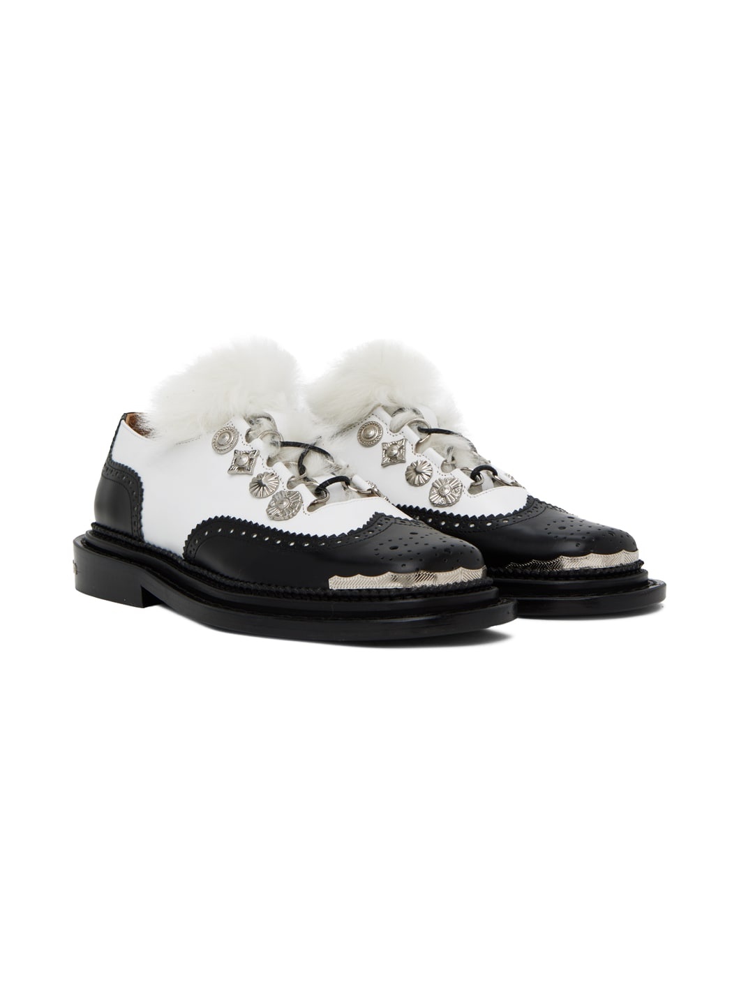 Black & White Hardware Oxfords - 4