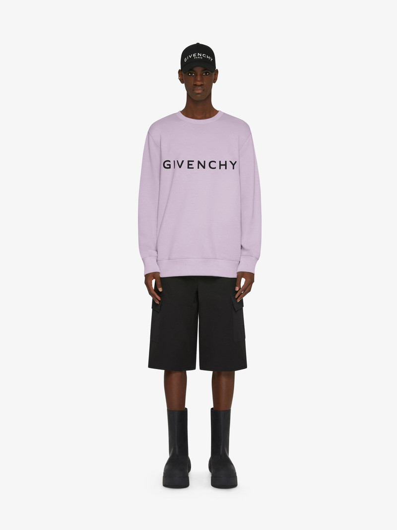 Givenchy GIVENCHY ARCHETYPE SLIM FIT SWEATSHIRT IN FLEECE outlook