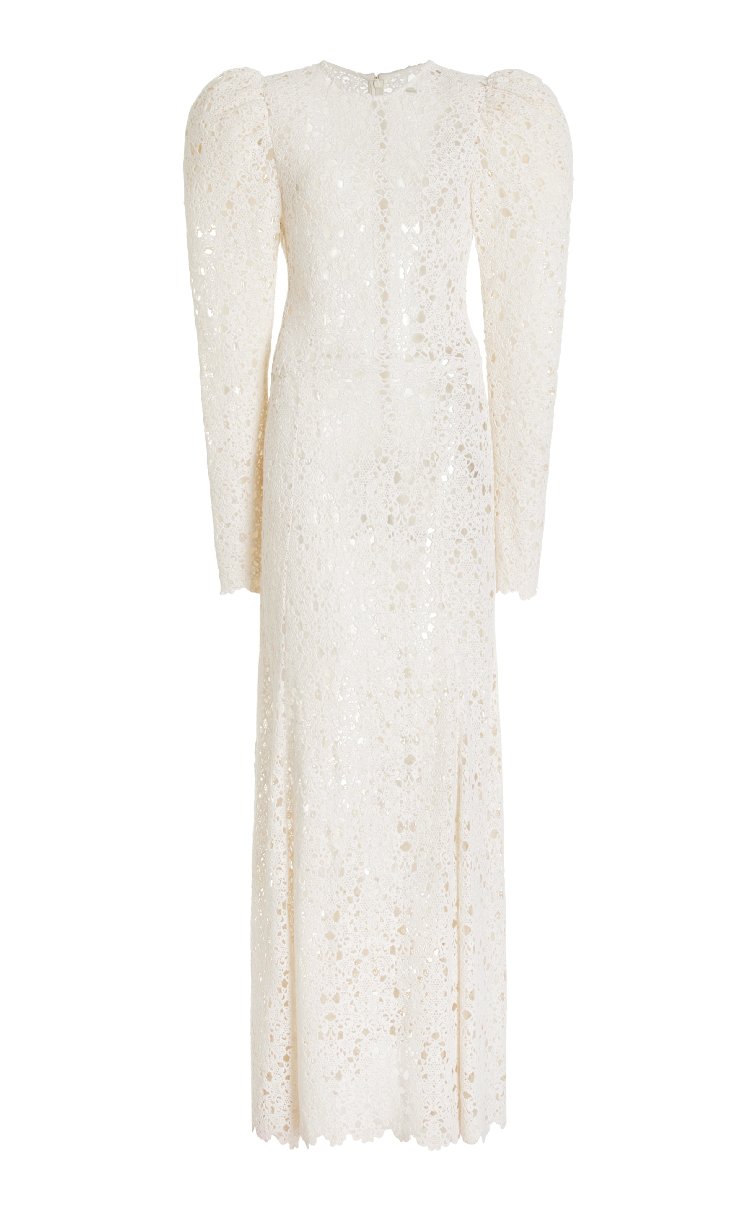 Lana Dress in Ivory Cashmere Lace - 1