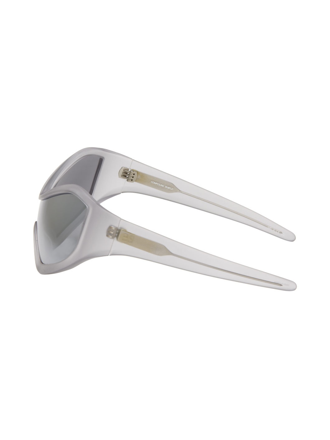 SSENSE Exclusive Gray Compound Shield Sunglasses - 3