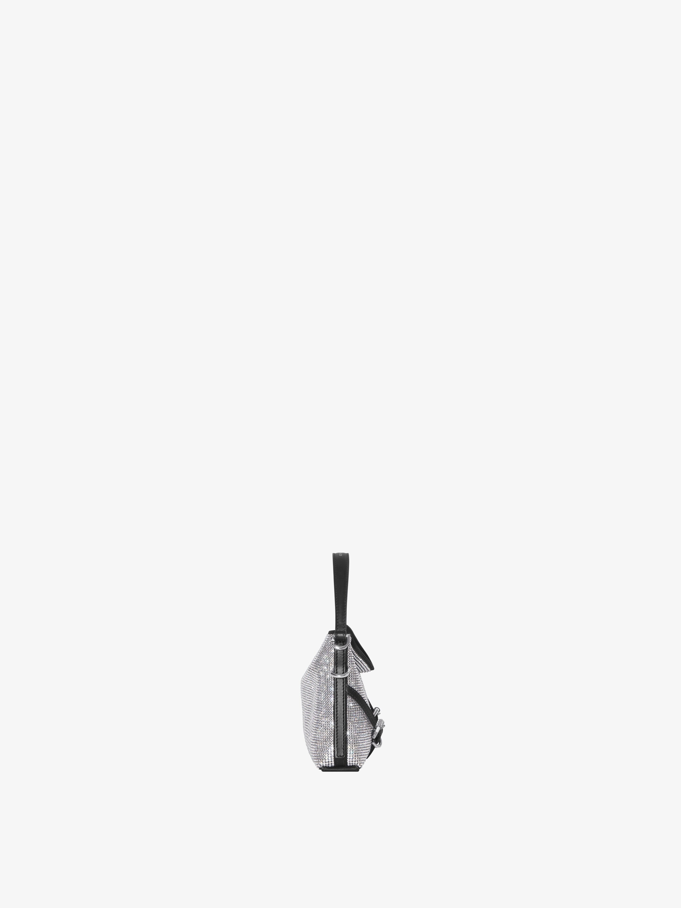 NANO VOYOU BAG IN SATIN WITH STRASS - 3