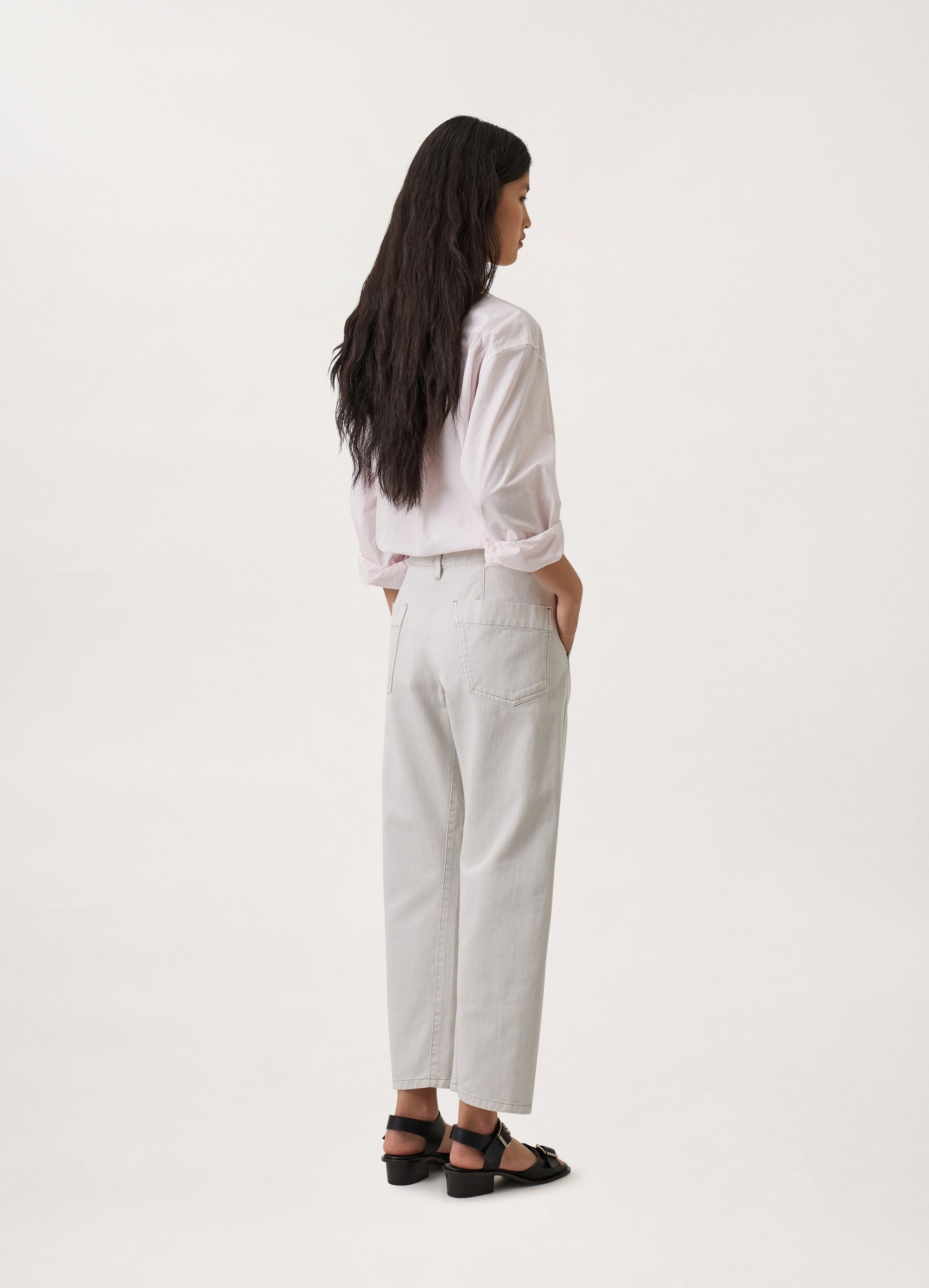 DENIM TWISTED PANTS - 5