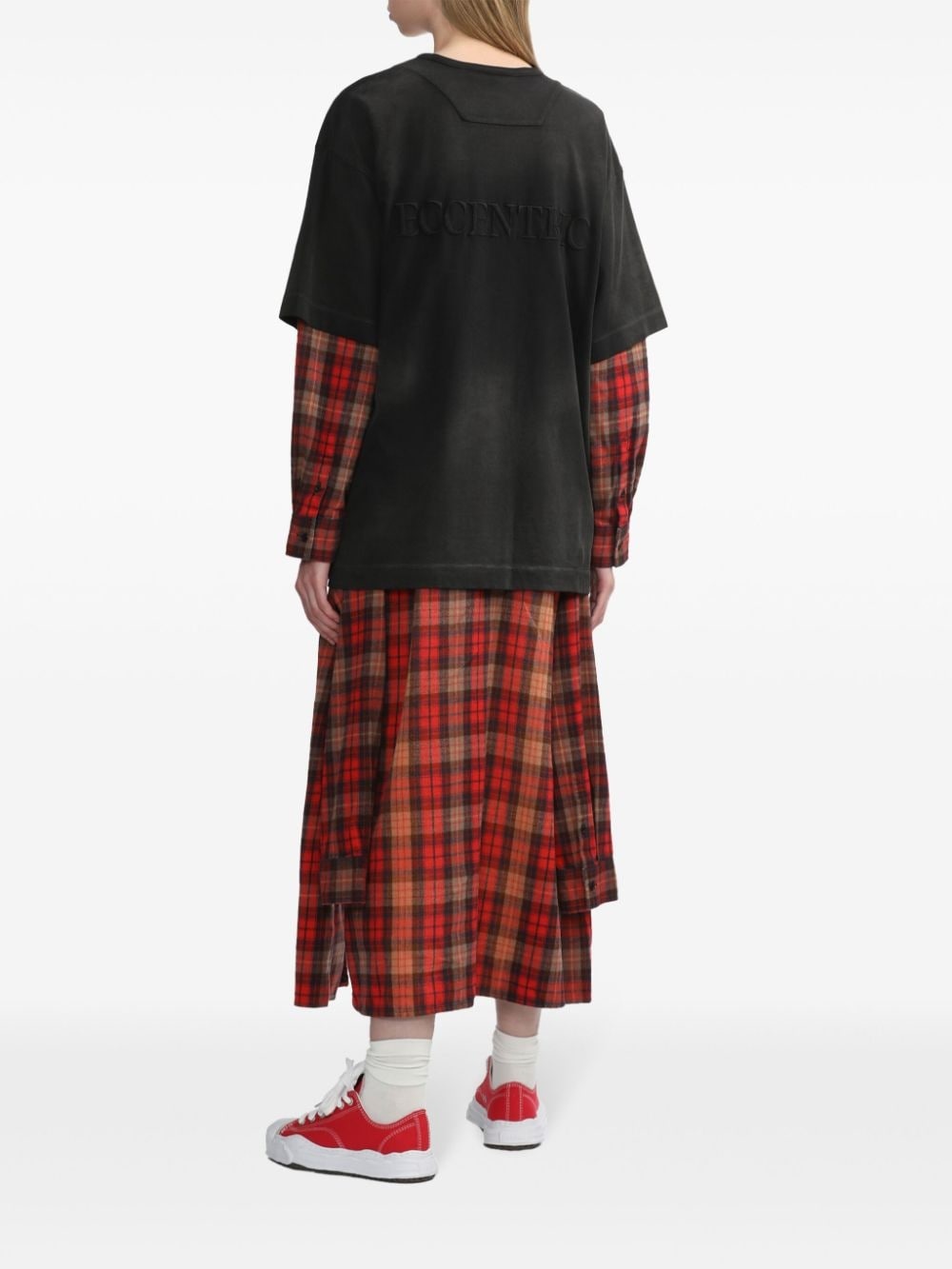 layered midi dress - 4