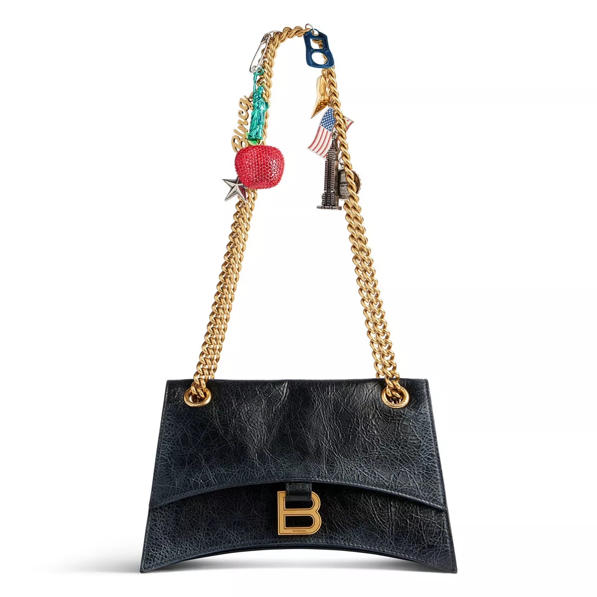 Crush Small Chain Bag Dirty Effect with Souvenirs - 1