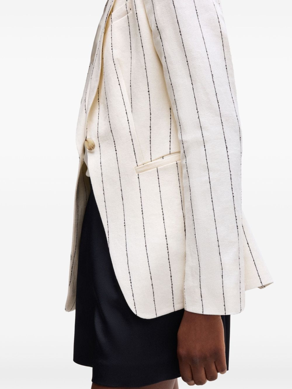 striped blazer - 6
