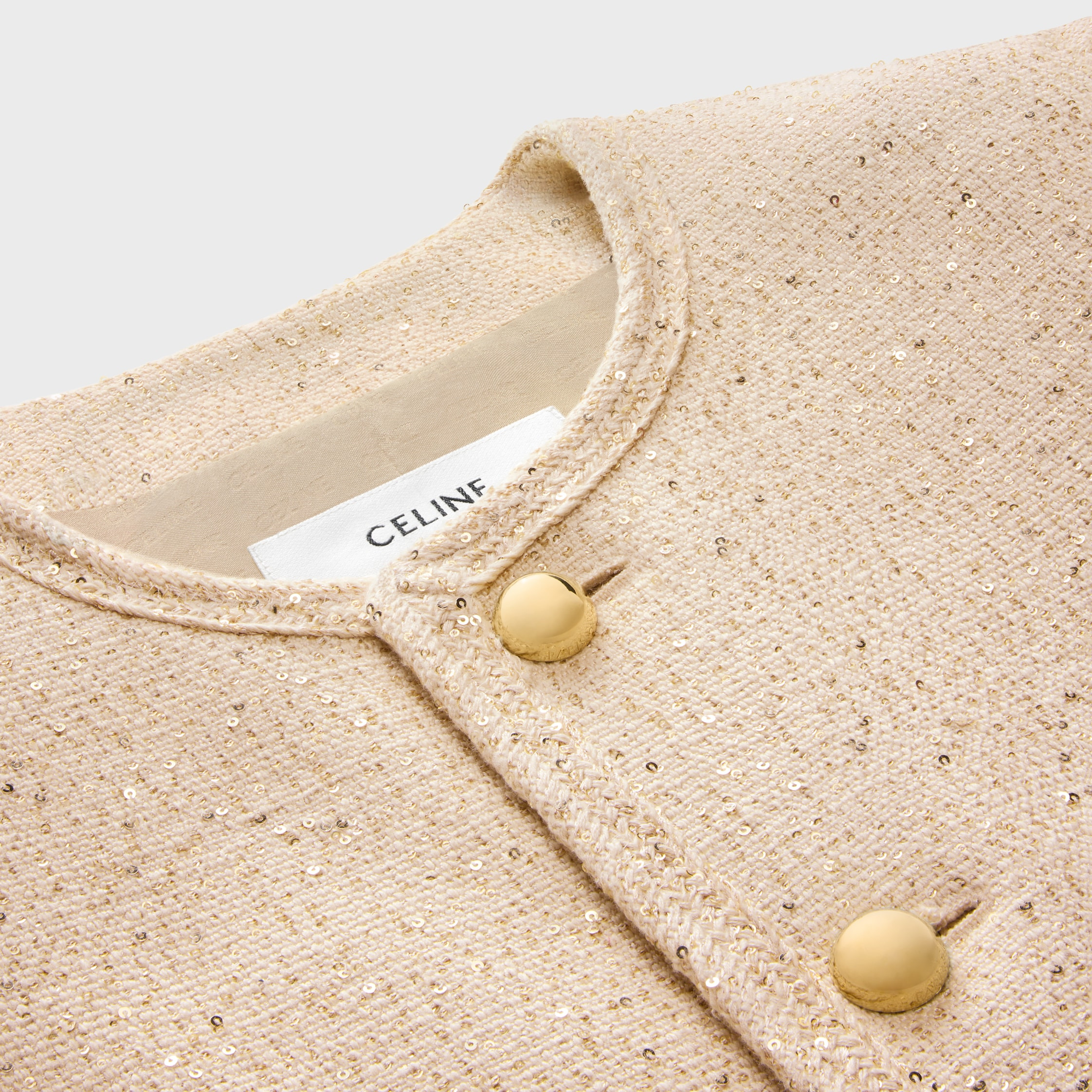 chelsea jacket in sequin silk tweed - 3
