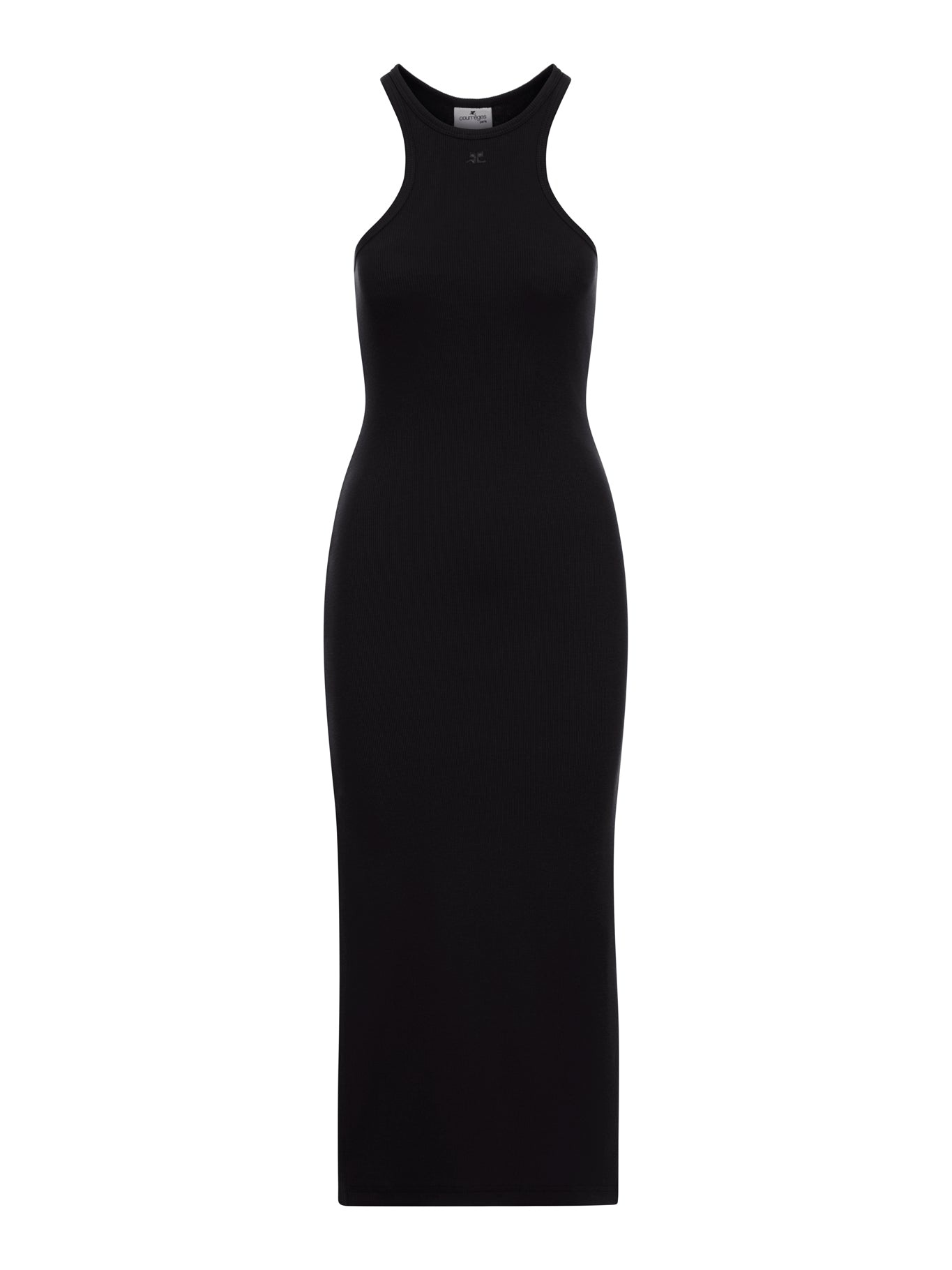 LONG JERSEY DRESS WITH SIDE SPLIT - 1