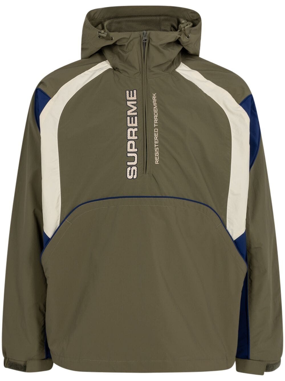 panelled half-zip pullover jacket - 1