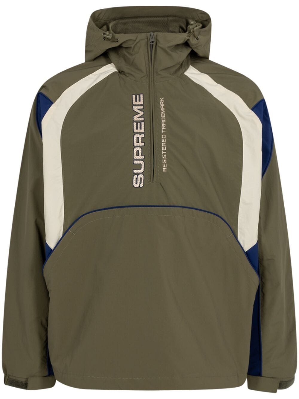 Supreme panelled half-zip pullover jacket | REVERSIBLE