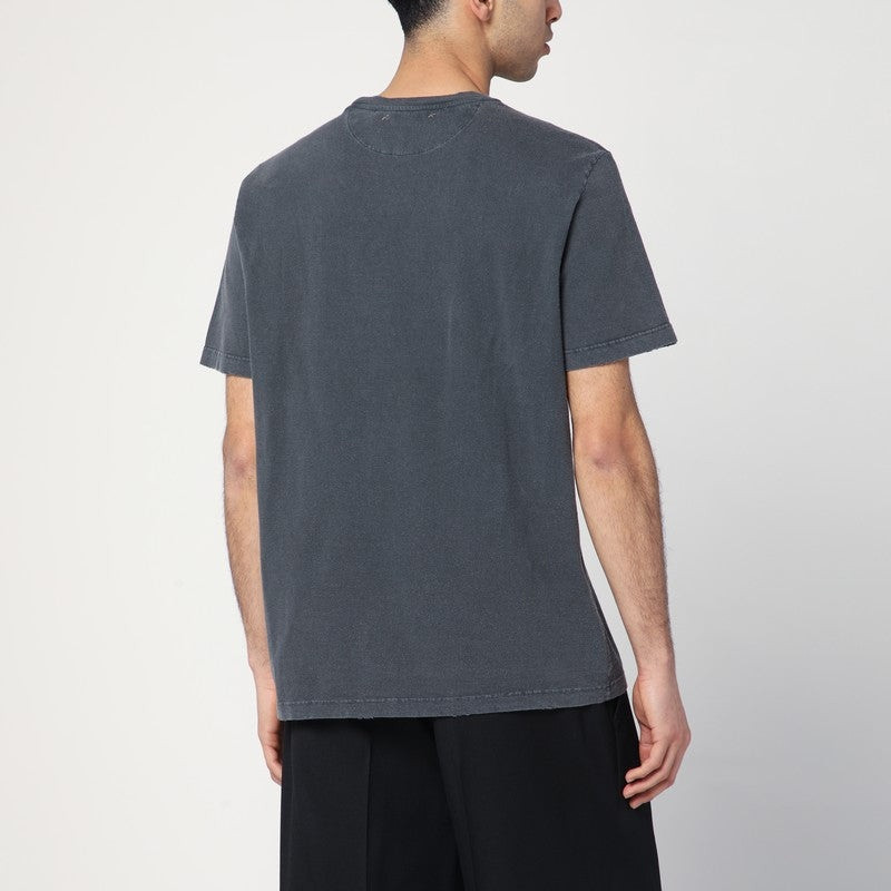 Golden Goose GREY WASHED-OUT T-SHIRT WITH LOGO outlook