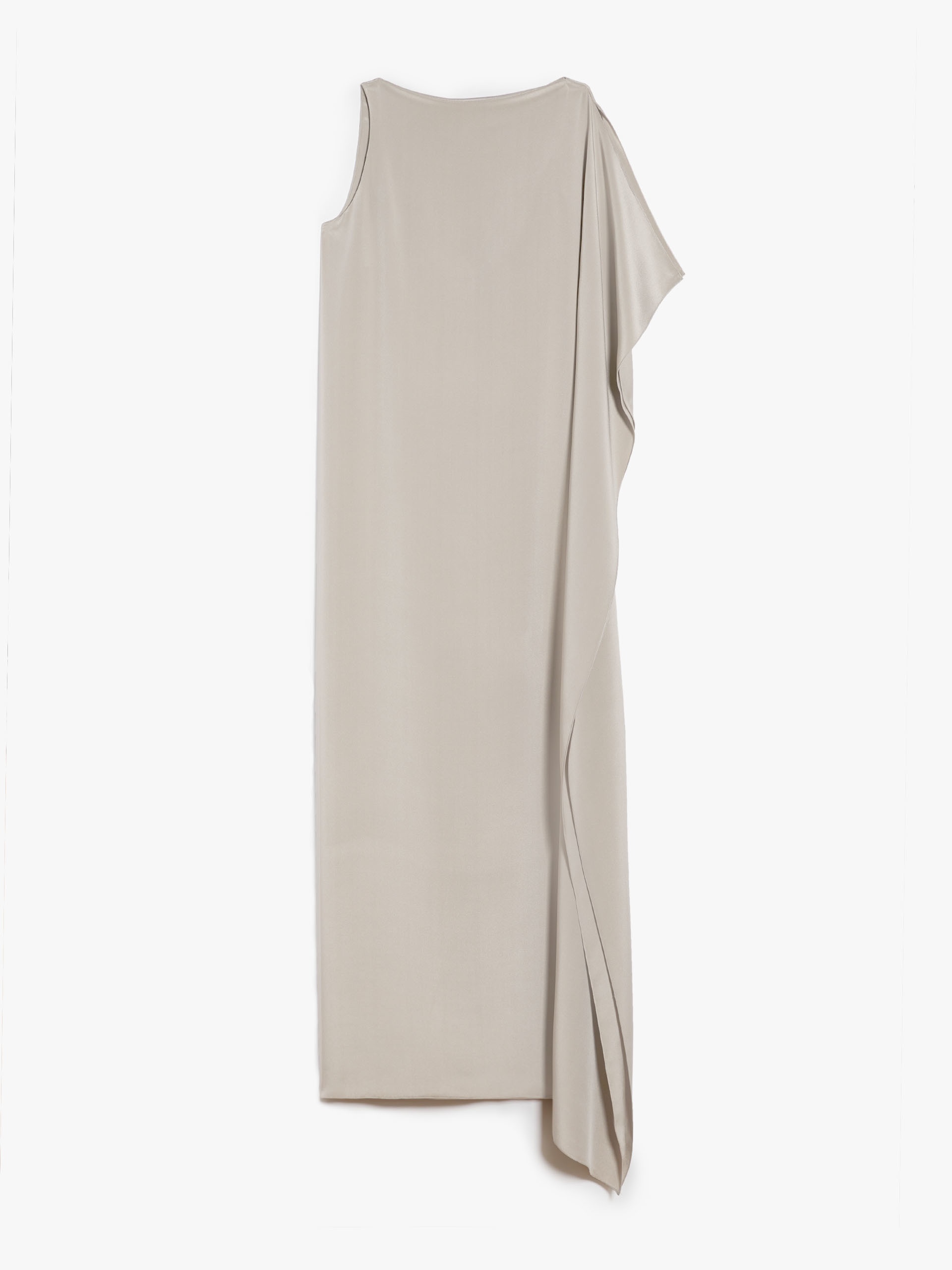 【関税込み】max mara 'Bora' dress Max Mara BORA One-shoulder crêpe de Chine dress | REVERSIBLE