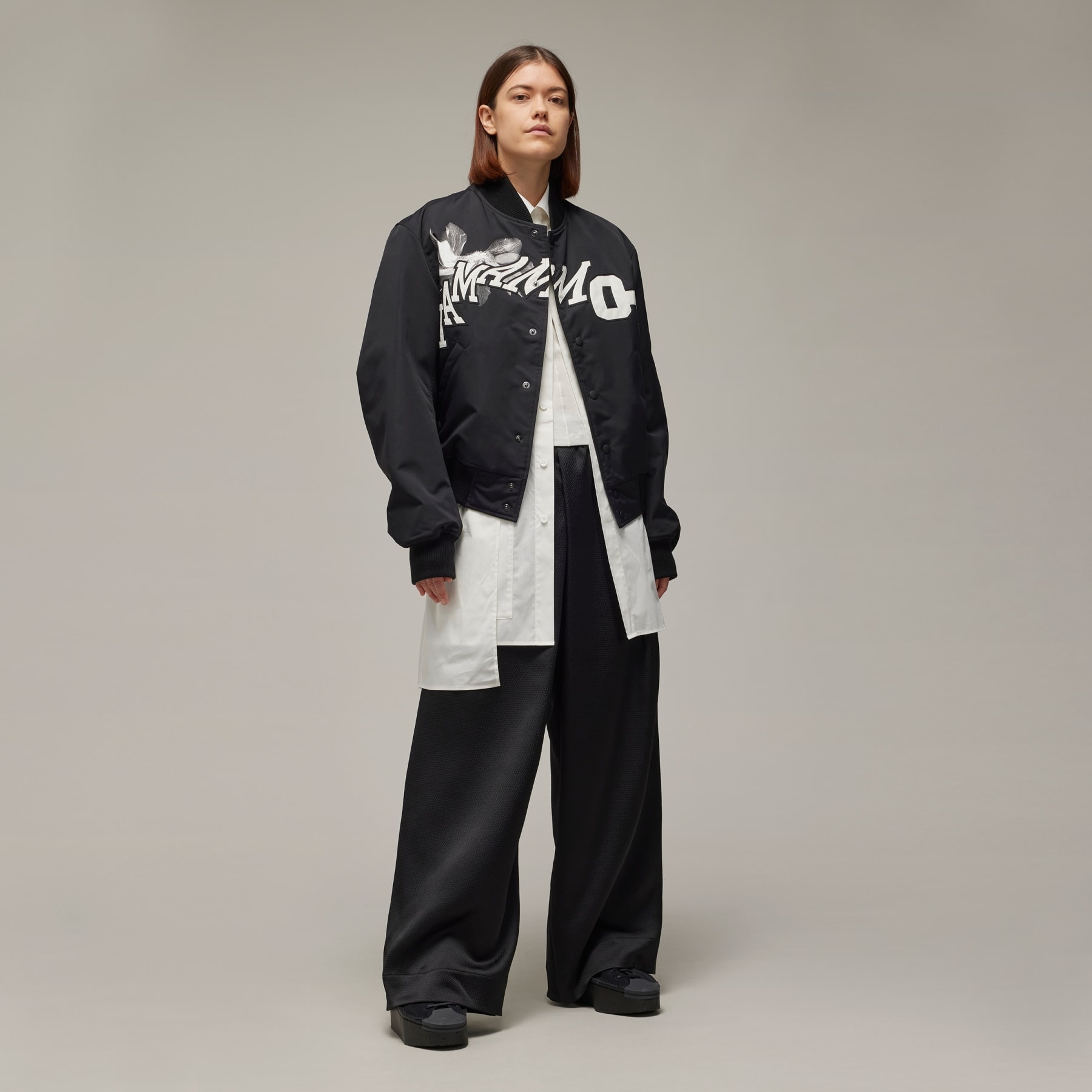 Y-3 Wide Leg Tech Seersucker Pants - 5