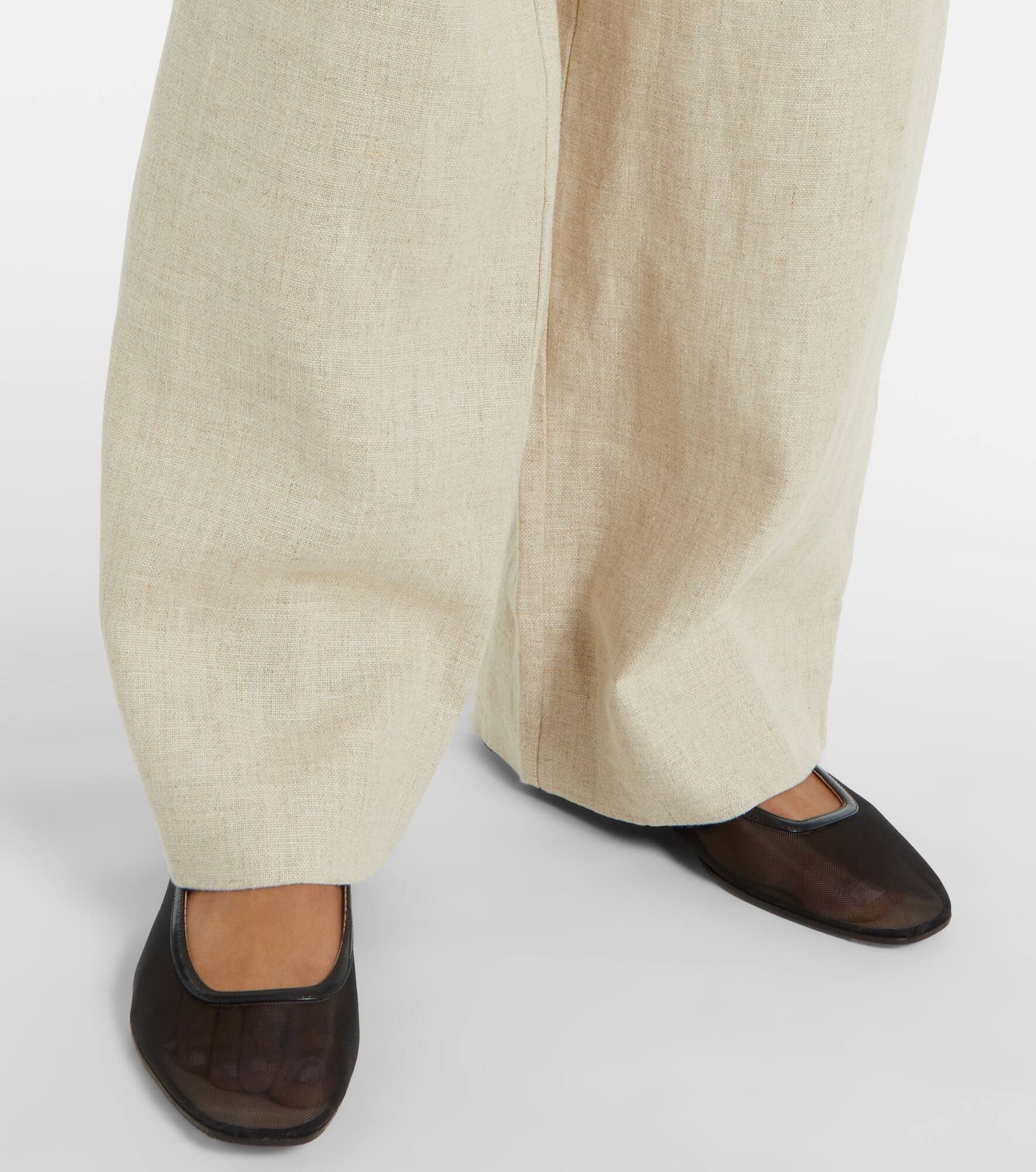 Meave linen wide-leg pants - 5