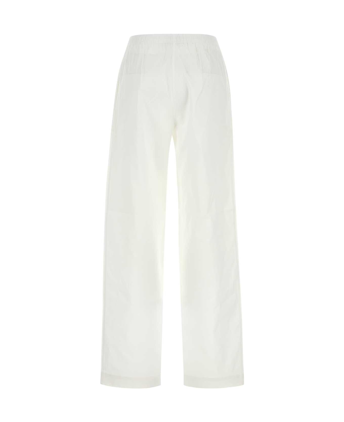 White Poplin Pyjama Pant - 2