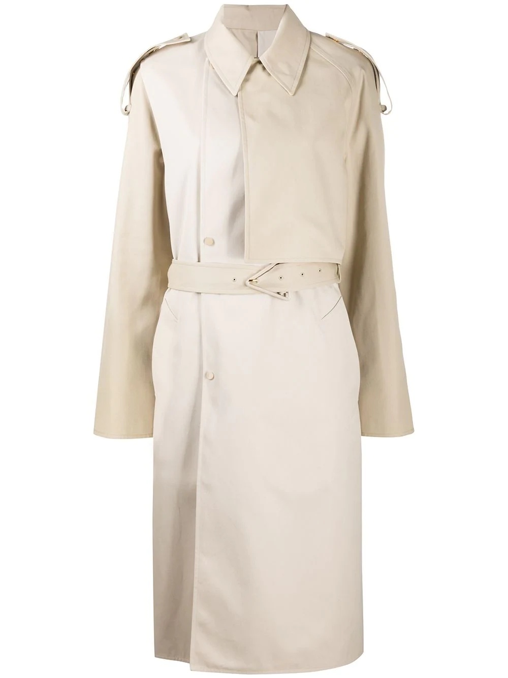 double layer trench coat - 1