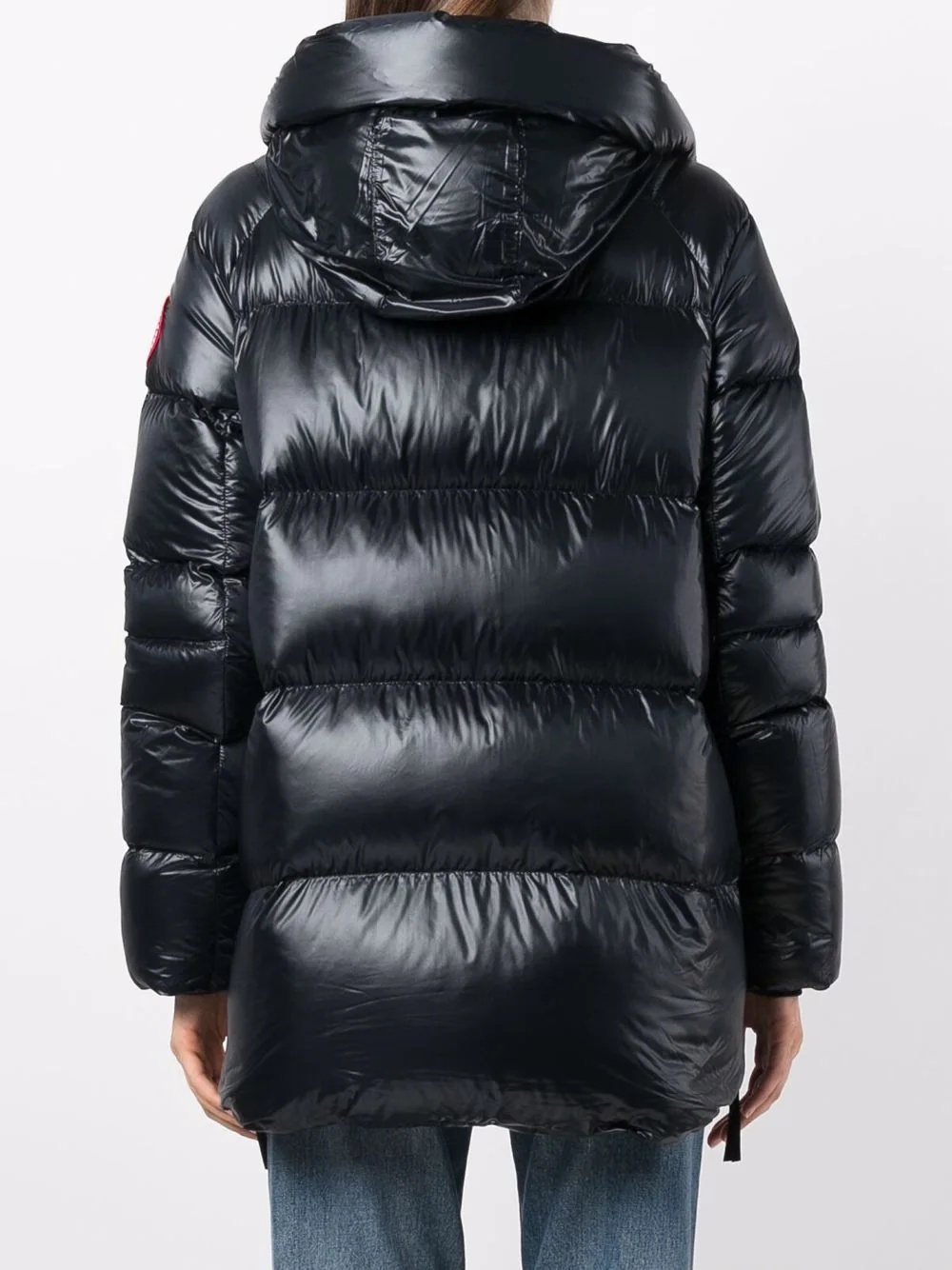 quilted-finish down jacket - 4