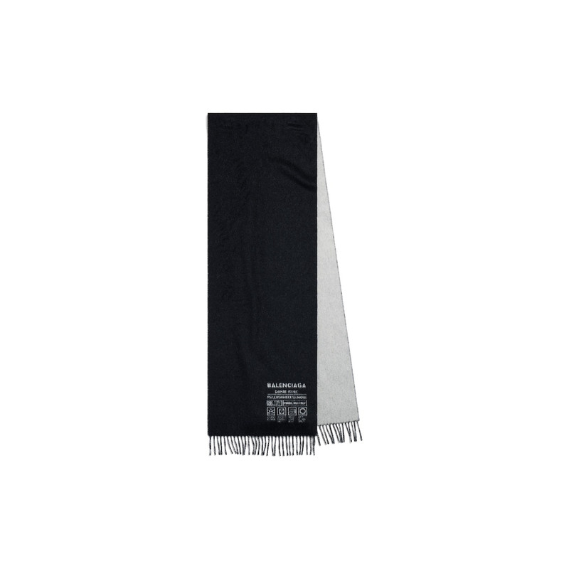 Women's Balenciaga Garde-robe Scarf in Black/white 1