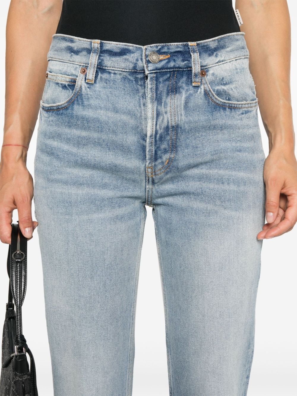low-rise straight-leg jeans - 5