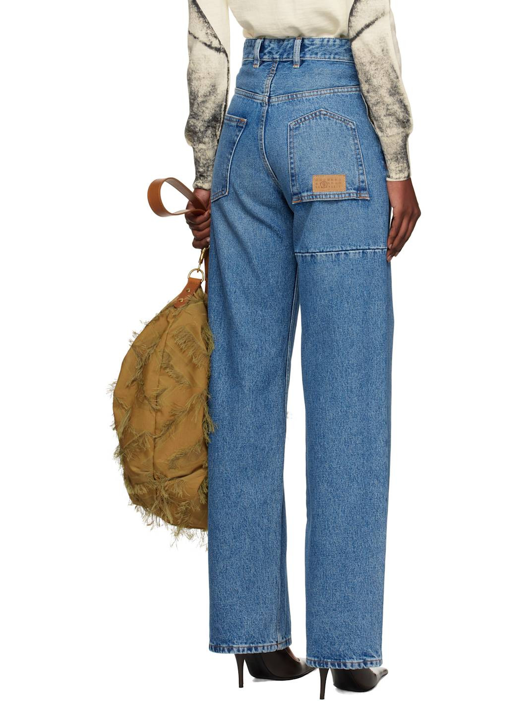 Blue Wide-Leg Jeans - 3