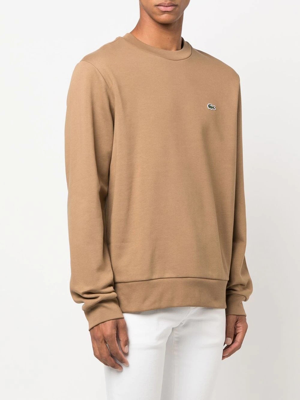 logo-embroidered crew neck jumper - 3