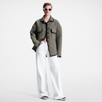 Louis Vuitton Graphic Trim Wool Overshirt outlook