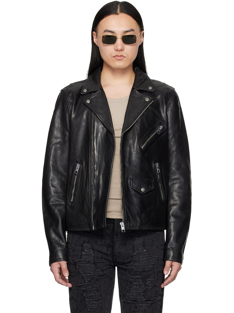 Black Capitol Leather Jacket 1