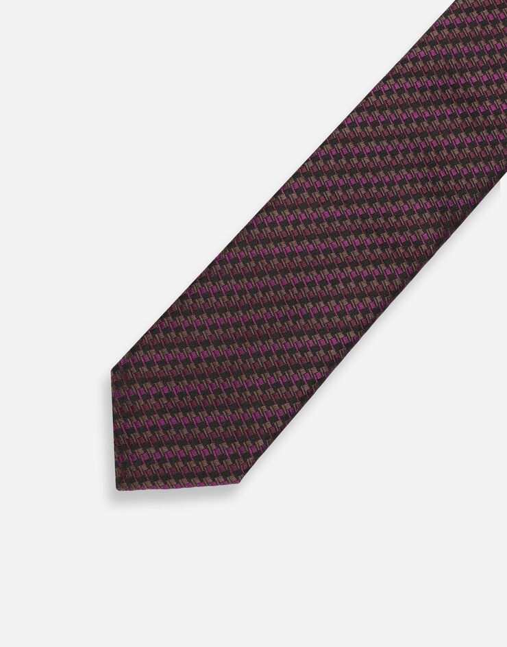 6-cm tie-design silk jacquard blade tie - 3