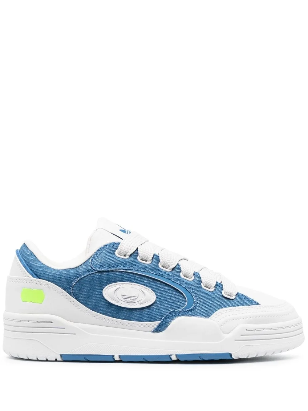 logo-patch canvas sneakers - 1