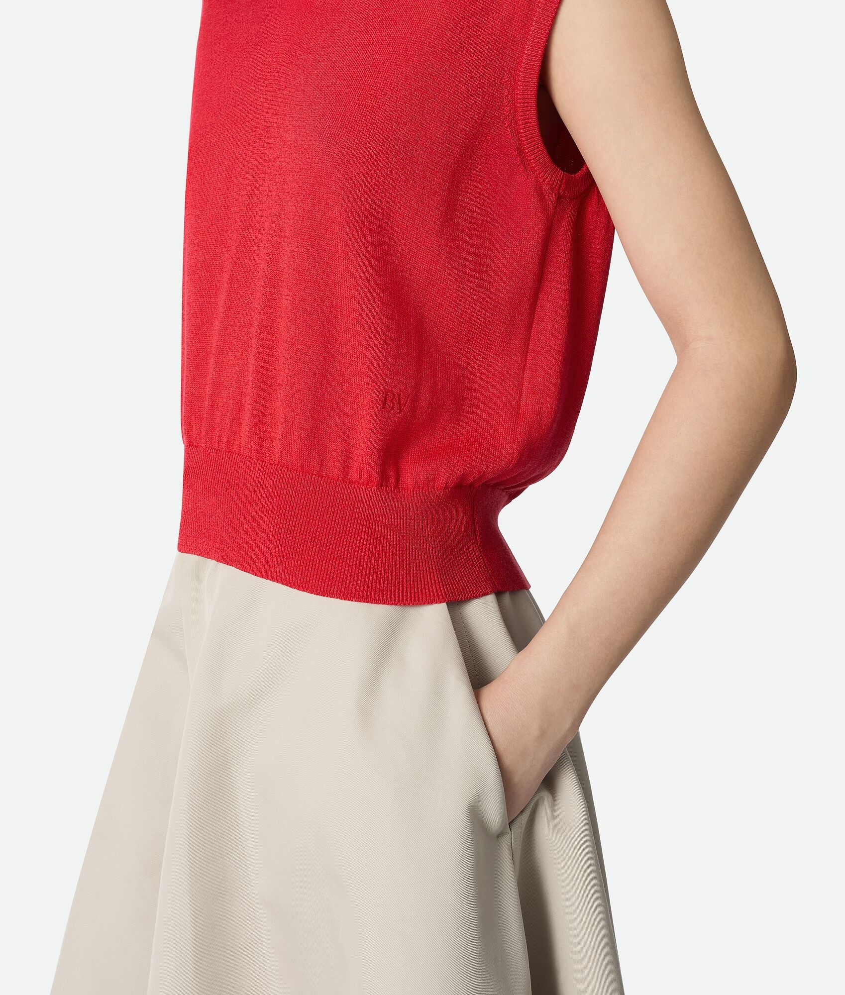 Cotton And Viscose Twinset - 9