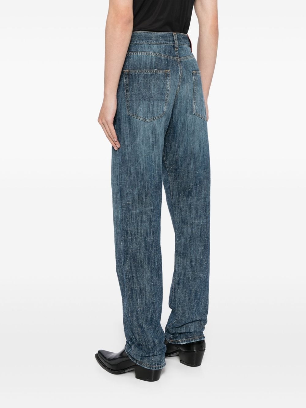 faded cotton jeans - 4
