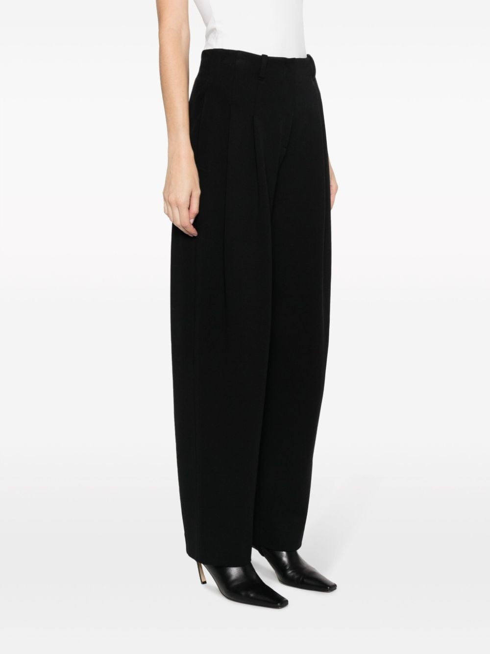 high-waist pleated trousers - 3